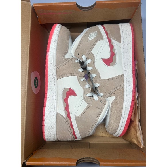 Nike Other - Nike Air Jordan 1 Mid SE Peanut Butter & Jelly GS Size 5Y HJ5958 206 New